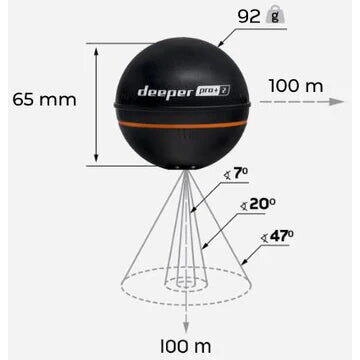 Sonar Smart Deeper PRO+ 2 - GPS Integrat, Conectivitate Wi-Fi - 5