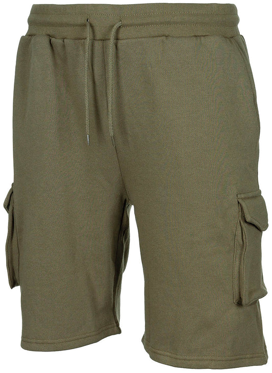 Șorturi Bermuda Jogger Oliv MFH - 60% Bumbac, Talie elastică