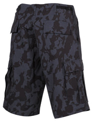 Șorturi US BDU Rip Stop Night Camo MFH - Talie Ajustabilă, Buzunare Cargo