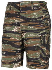 Șorturi US BDU Rip Stop Tiger Stripe MFH - Button Fly, 6 Buzunare