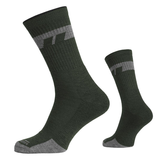 Sosete Alpine Merino Socks Mid EL14016 Olive Green Pentagon Tactical - Confort Superior și Termoreglare Activă