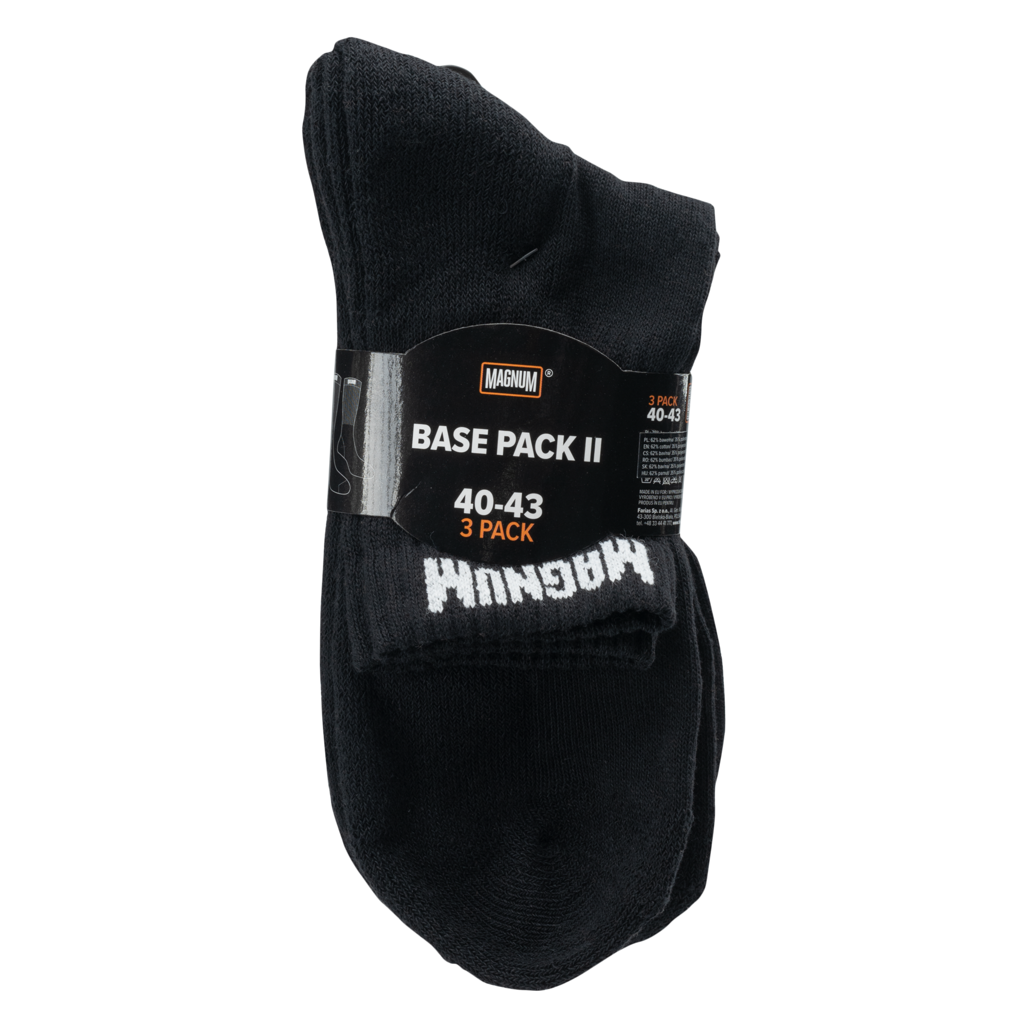 Șosete Echipaj Magnum Base Pack II - Confort și Rezistență, Set 3 Perechi - 4