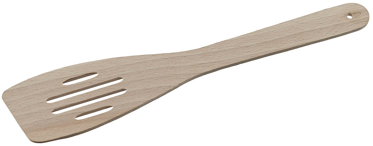 Spatulă Perforată din Lemn de Fag FoxOutdoor - 28 cm, UE