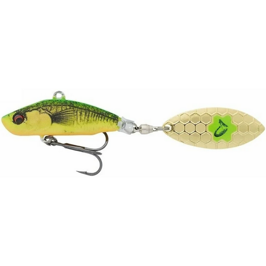 Spinner 3D Sticklebait Tailspin Savage Gear - Firetiger, Sinking, 18g - 1