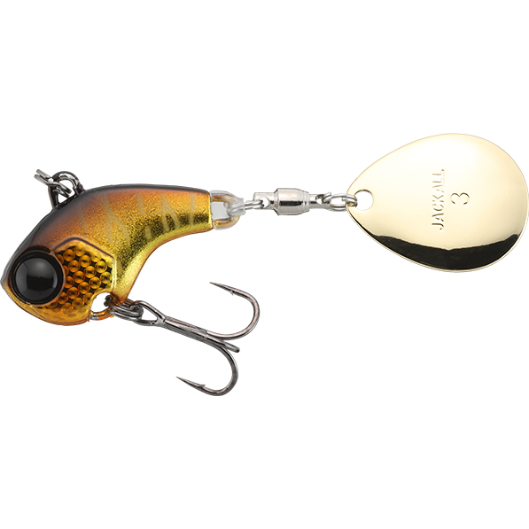 Spinner Deracoup Jackall - 1/4oz, Atracție Maximă, Silver Powder Gold&Black