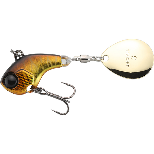 Spinner Deracoup Jackall - 1/4oz, Atracție Maximă, Silver Powder Gold&Black