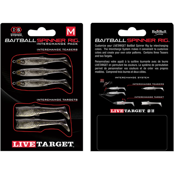 Spinner Rig Baitball LIVE TARGET - Momeală Rotativă Realistă Pescuit - 1