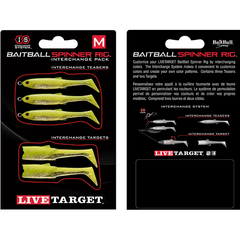 Spinner Rig LIVE TARGET Rezerva Baitball - Atractivitate Maximă, 857 Lime Chart - 1