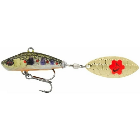 Spinner SAVAGE GEAR 3D Sticklebait Tailspin - Atractiv, Sinking, 7.3cm - 1