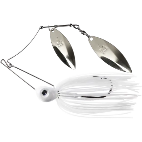 Spinnerbait Arm Lock Mustad - 21g Pearl White, Ancorare Durabilă
