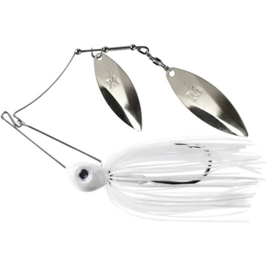 Spinnerbait Arm Lock Mustad - 21g Pearl White, Ancorare Durabilă