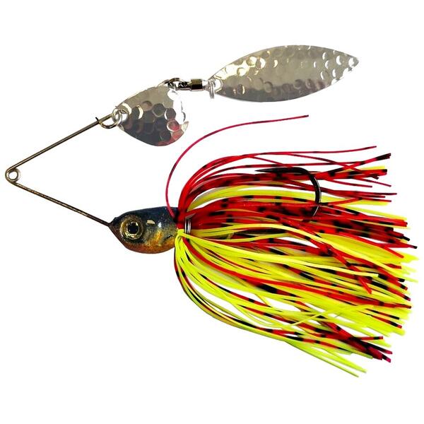 Spinnerbait Berti Salcie/Roșu/Negru/Chartreuse - Atracție Maximă, 11g