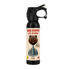 Spray anti-urs cu piper 150 ml Bear Stopper, 10% OC, 8m, pentru aparare impotriva ursilor, cainilor si a altor animale, pulverizare dispersie