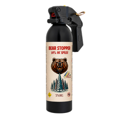Spray anti-urs cu piper 400 ml Bear Stopper, 10% OC, 8m, pentru aparare impotriva ursilor, cainilor si a altor animale, pulverizare dispersie