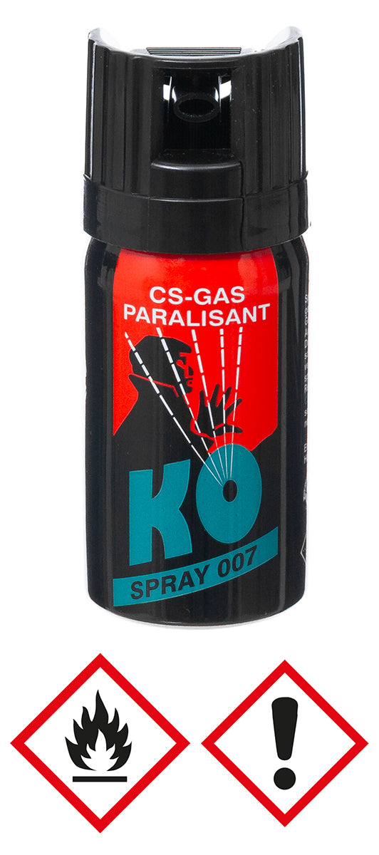 Spray autoapărare CS Reizgas 40ml EU - Con Larg, Rază 3m