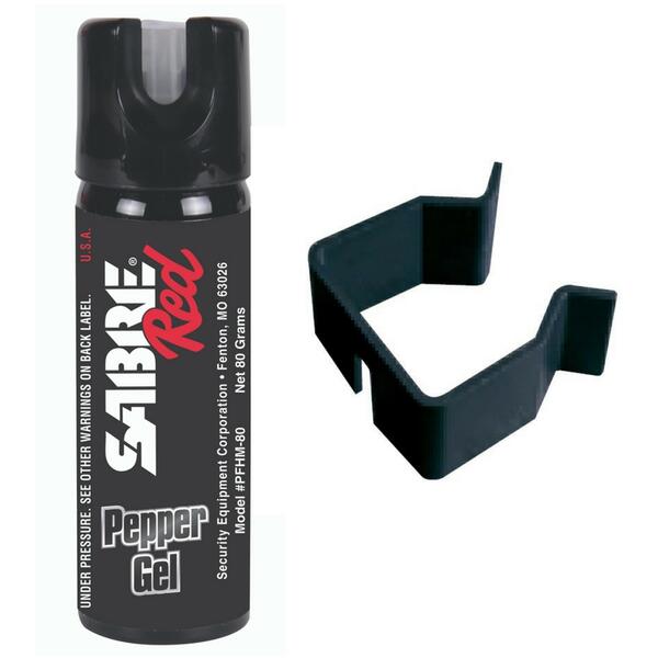 Spray Autoapărare Sabre Pepper Gel 61.5g + Suport - Siguranță Imediată - 2