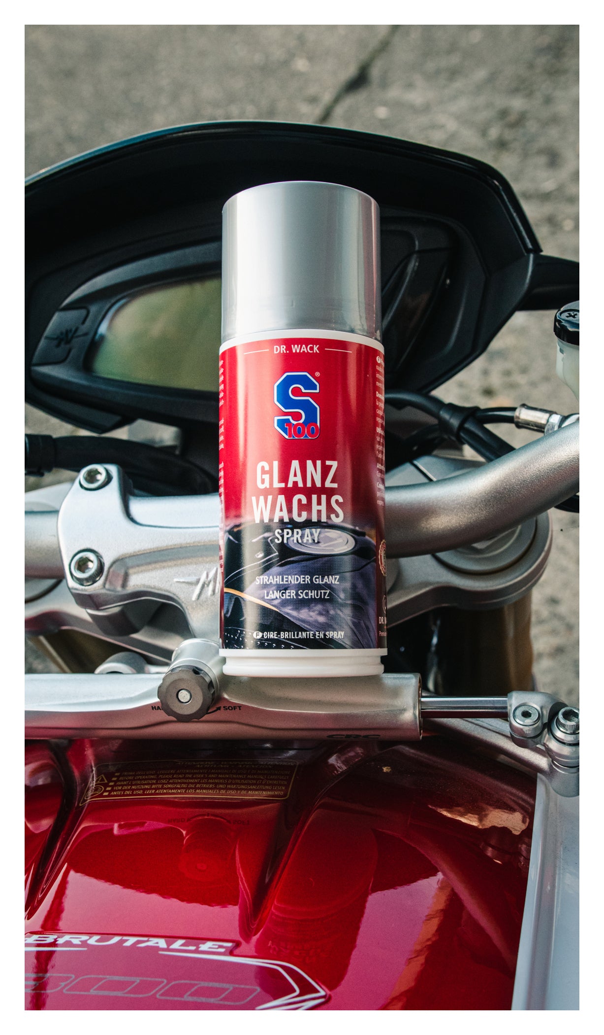 Spray Ceară Luciu S100 - Protecție și Strălucire Moto