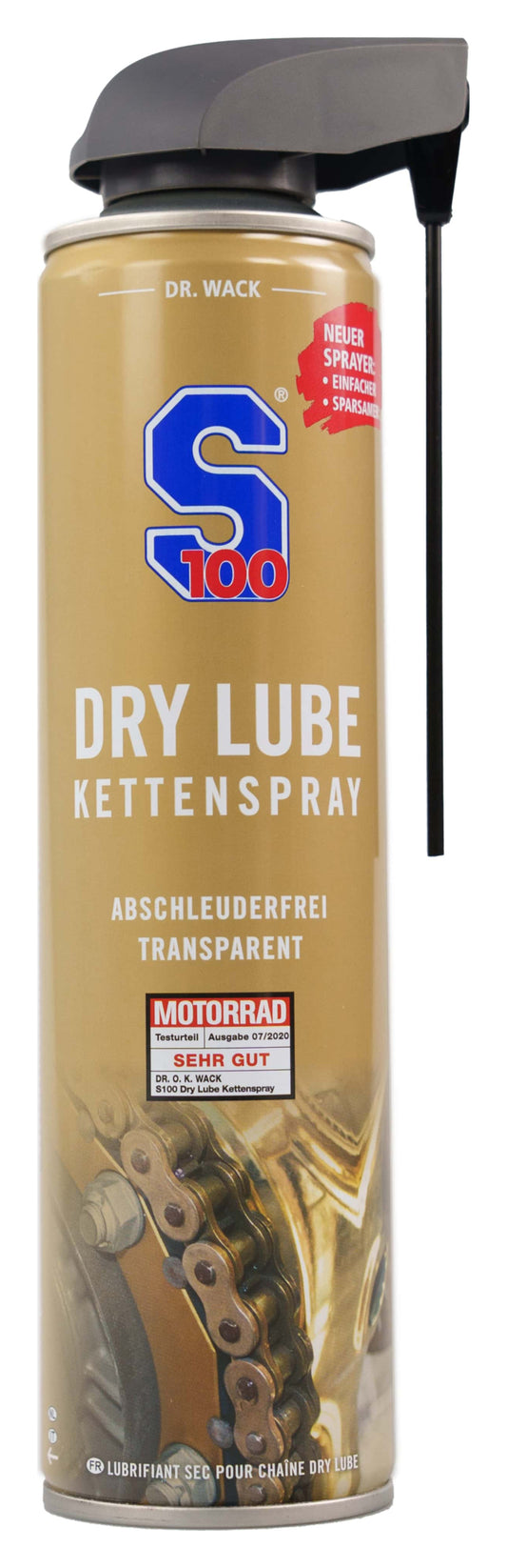 Spray Lanț Uscat S100 Dry Lube - Curat și Fără Stropire