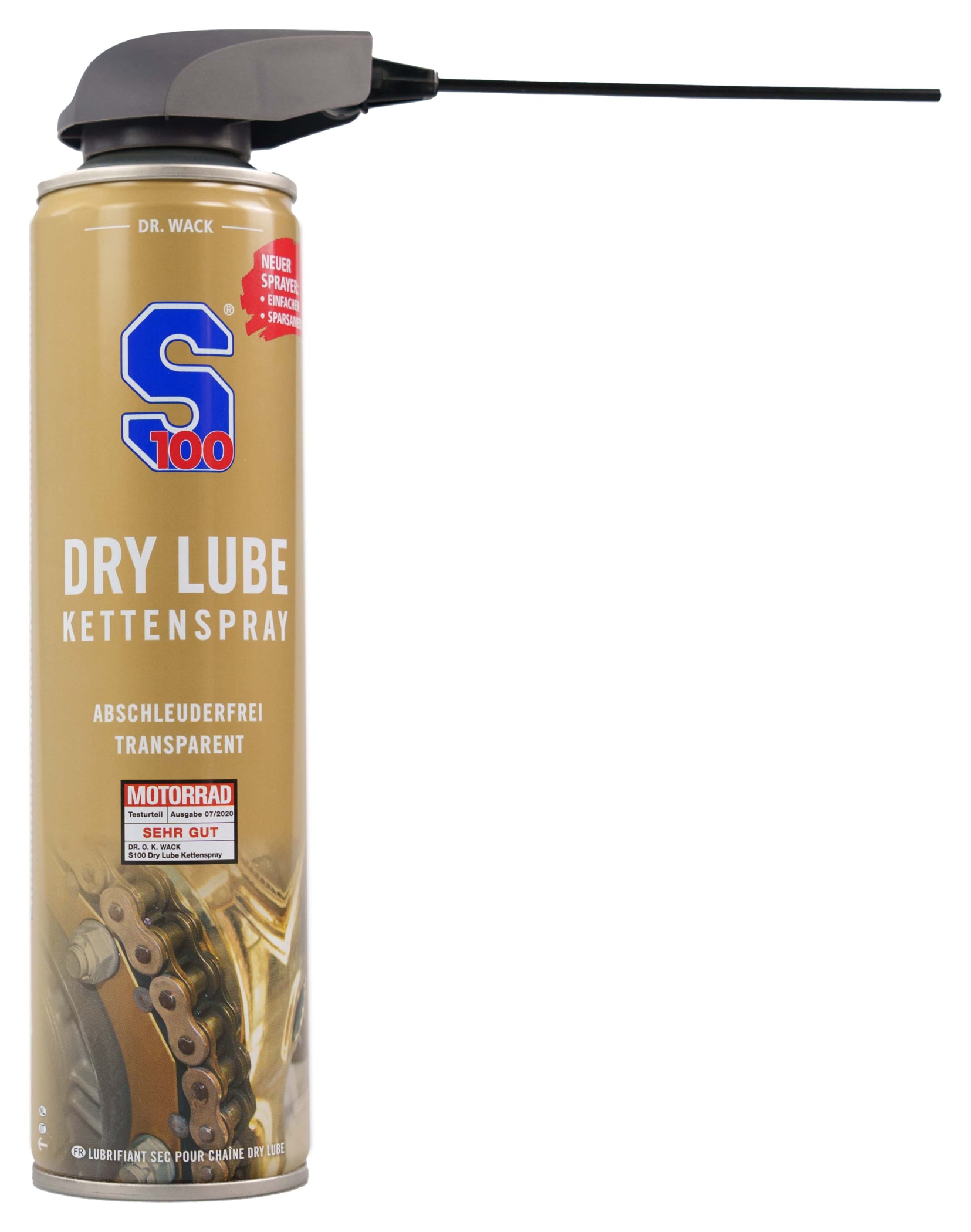 Spray Lanț Uscat S100 Dry Lube - Curat și Fără Stropire