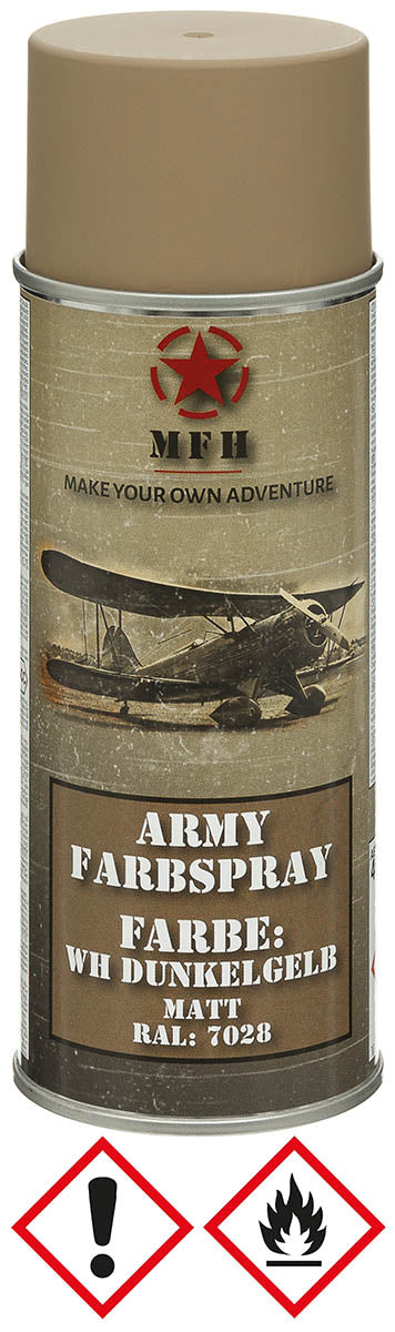 Spray Vopsea Army Galben închis MFH - Mat, 400 ml