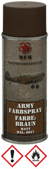 Spray Vopsea Army Maro Mat MFH - RAL8027, Rezistent 80°C