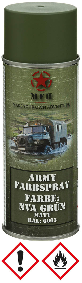 Spray Vopsea Army NVA Verde MFH - RAL6003, 400ml