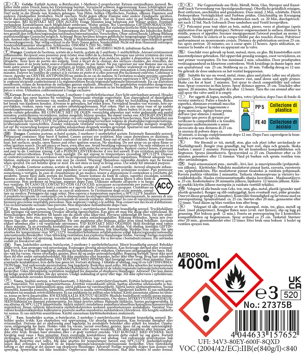 Spray Vopsea Army Verde OD Mat MFH - Uscare 20 min, Rezistent 80°C