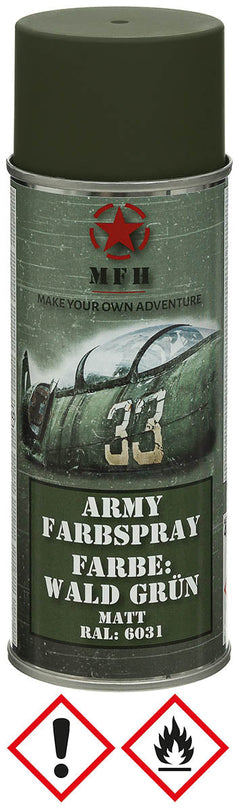 Spray Vopsea Army Verde Pădure MFH - Mat, RAL6031