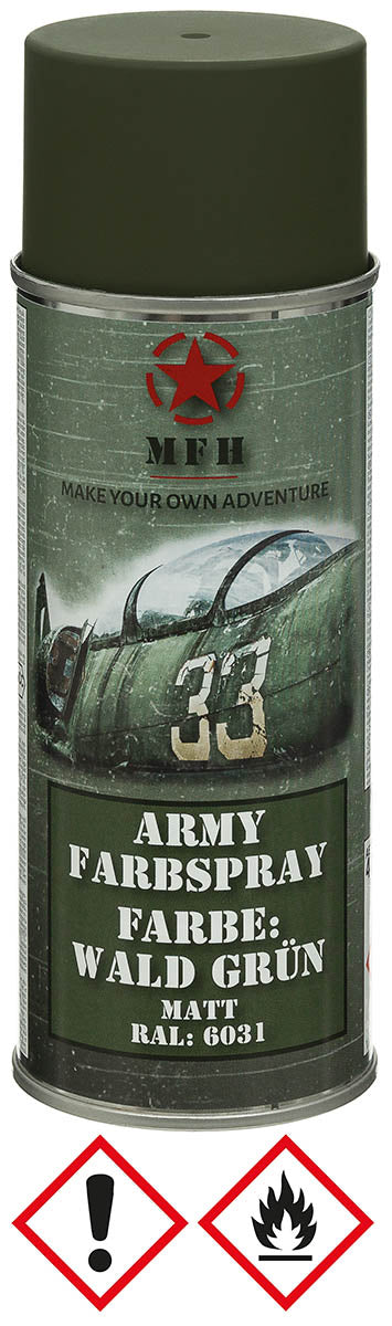 Spray Vopsea Army Verde Pădure MFH - Mat, RAL6031