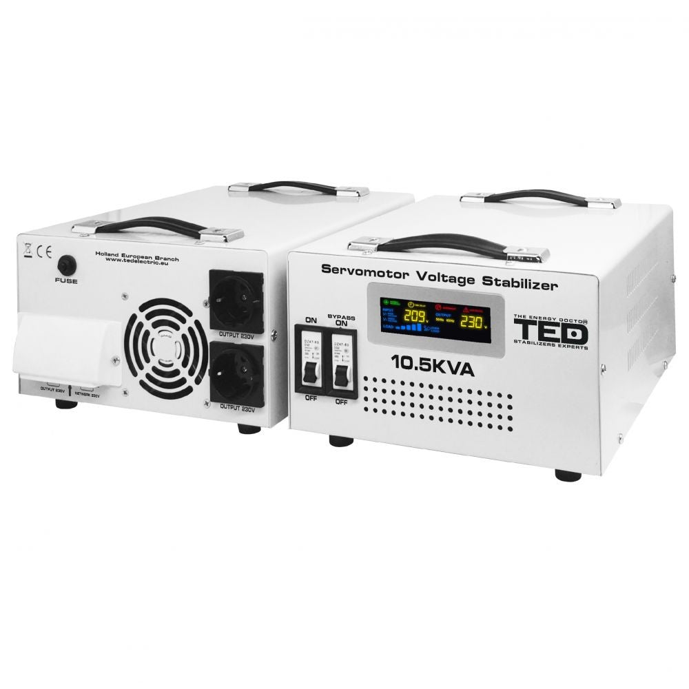 Stabilizator Retea 10.5KVA SVC Servomotor TED Electric - Monofazat, Protectie Completa - 3
