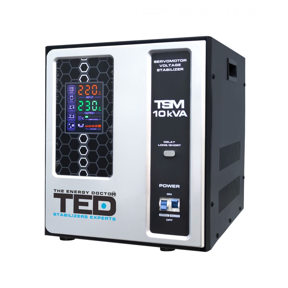 Stabilizator Retea 10kVA TED Electric - Servomotor, Monofazat TSM - 1