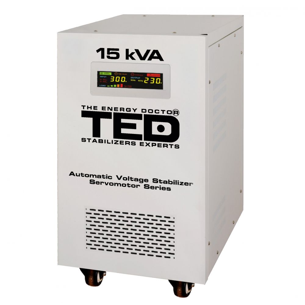 Stabilizator Retea 15kVA Monofazat SVC TED Electric - Protecție Avansată - 2