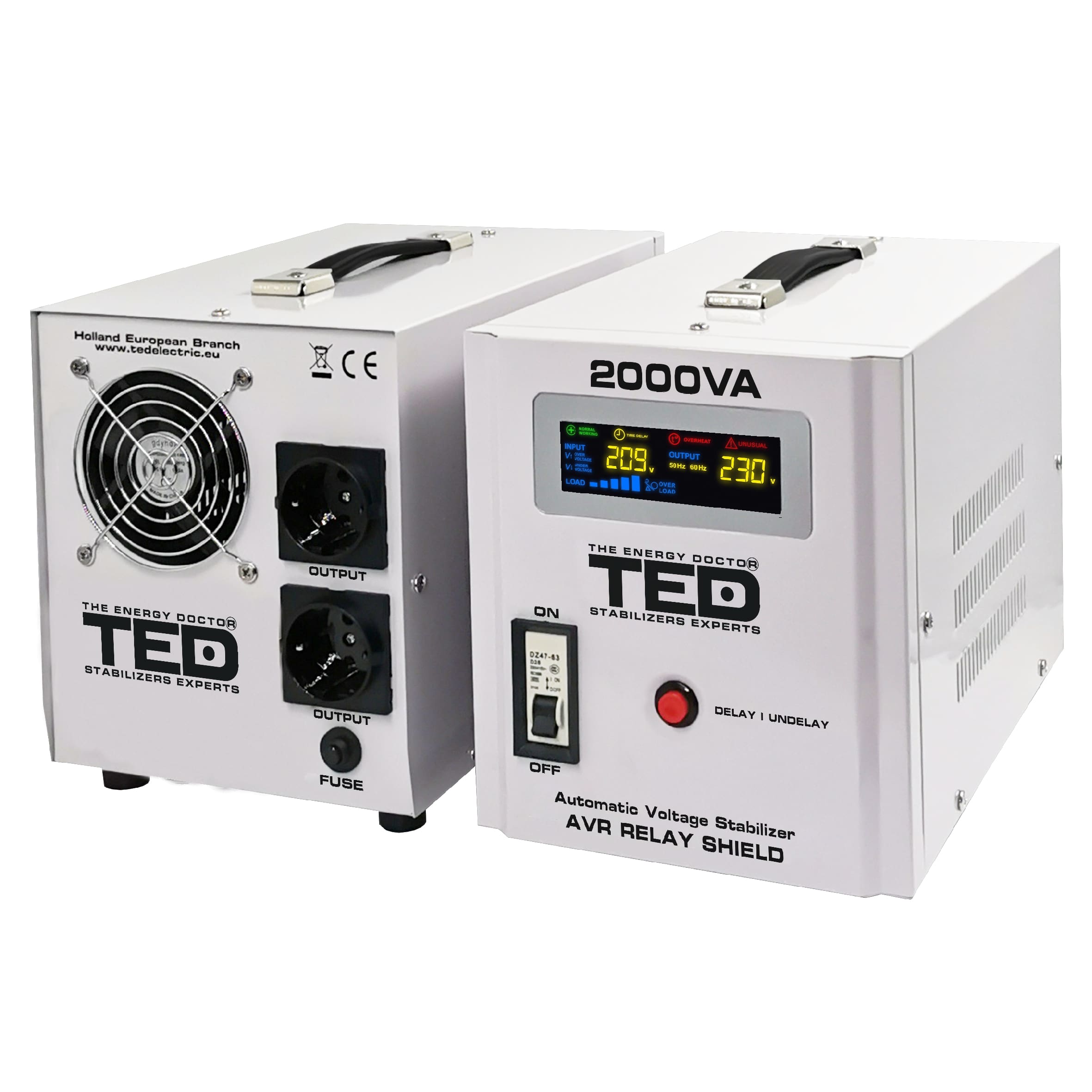 Stabilizator Rețea 2000VA Maxim - AVR RT Series TED Electric, Monofazat - 3