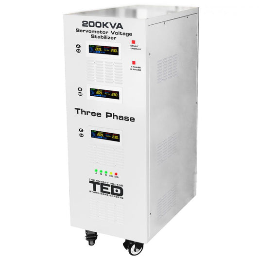 Stabilizator Retea 200kVA SVC Servomotor Trifazat TED Electric - Protectie Avansata - 2