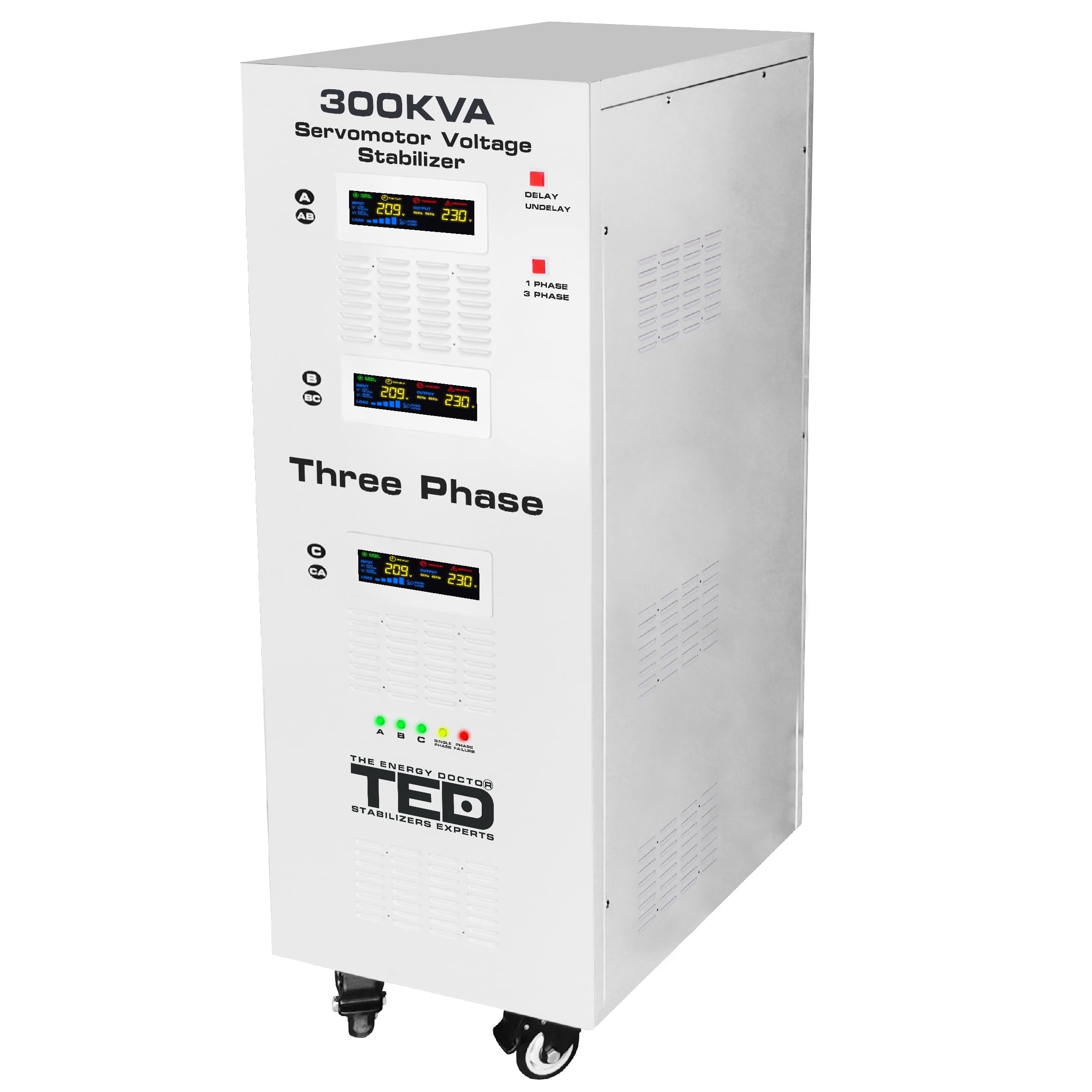 Stabilizator Retea 200kVA SVC Servomotor Trifazat TED Electric - Protectie Avansata - 4