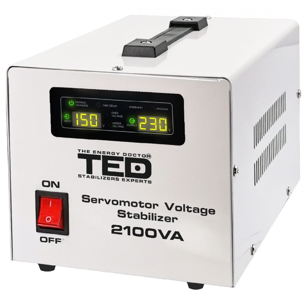 Stabilizator Retea 2100VA SVC TED Electric - Servomotor, Monofazat - 2