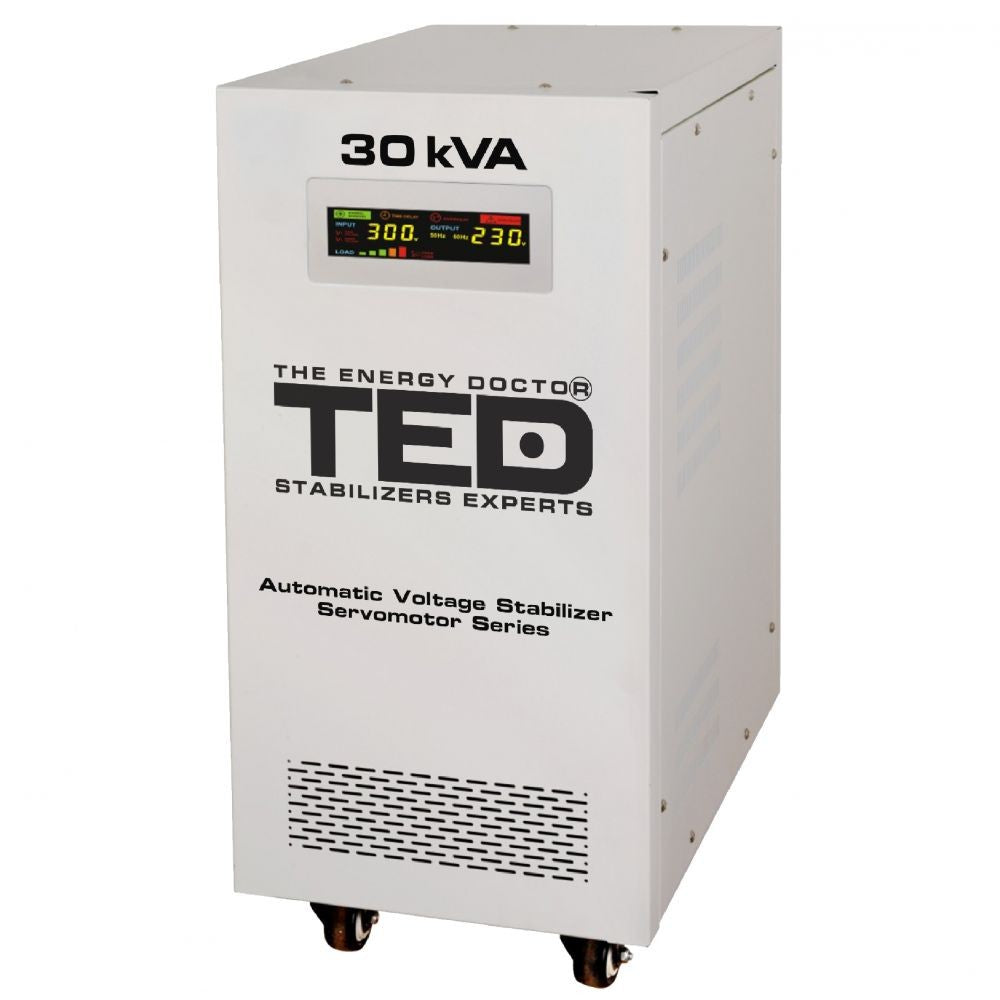 Stabilizator Retea 30kVA Monofazat TED Electric - Servomotor, Protectie Avansata - 2