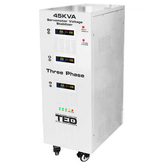 Stabilizator Retea 45kVA SVC Servomotor Trifazat TED Electric - Protectie Avansata - 2