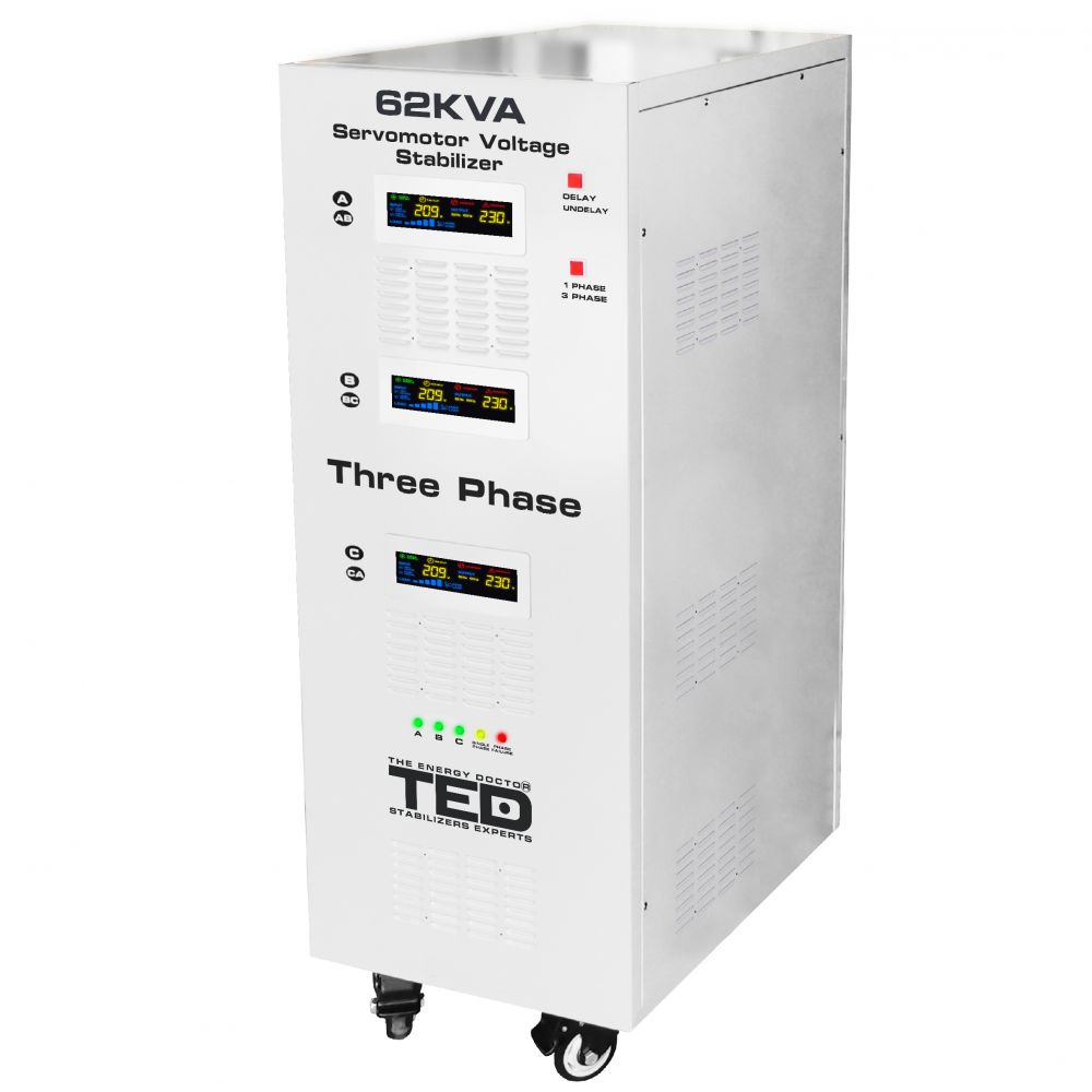 Stabilizator Retea 62kVA TED Electric - Trifazat cu Servomotor - 2