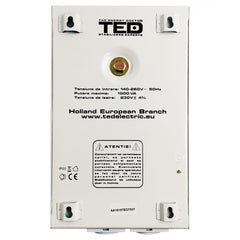 Stabilizator Tensiune 500VA AVR LCD TED Electric - 2 Ieșiri Schuko, Montaj Perete - 4