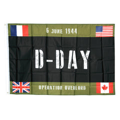Steag D-Day Countries Diversen - Omagiu Istoric și Putere Simbolică