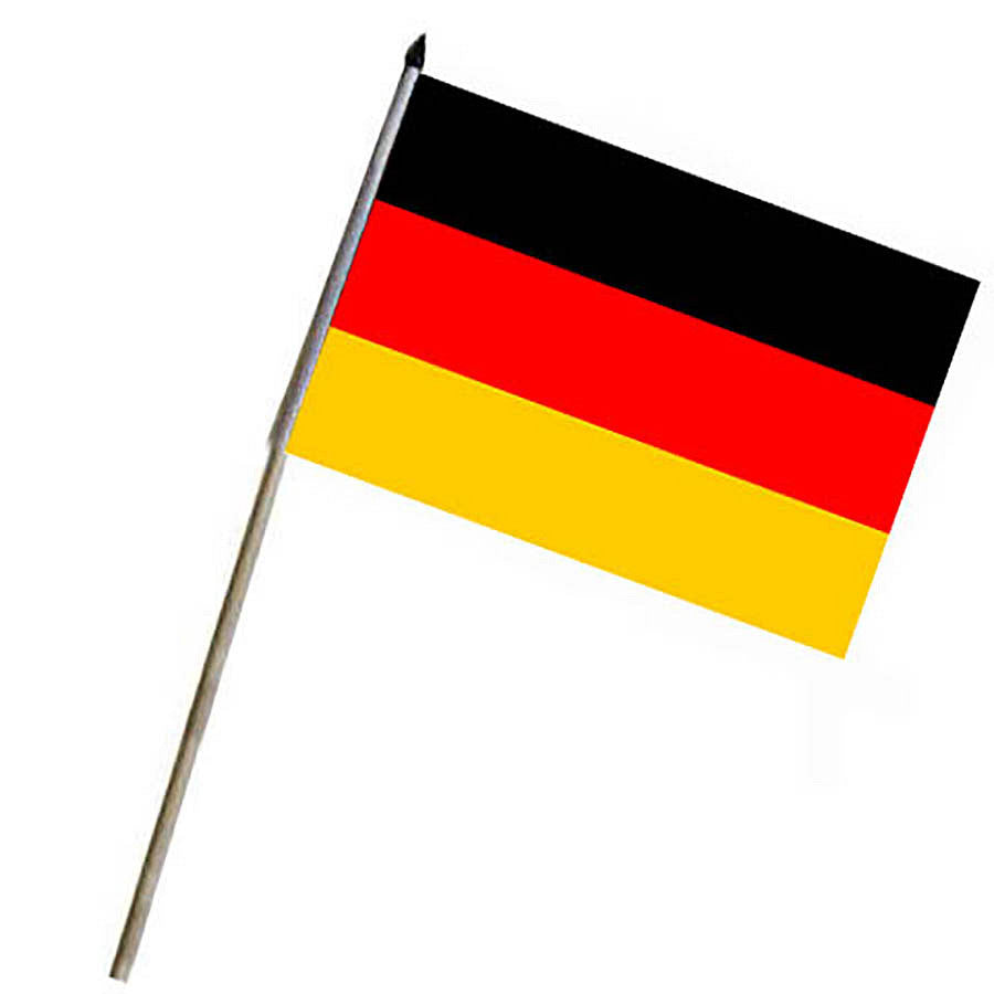 Steag Germania cu Suport Lemn Multicolor - Exprimă Mândria Națională