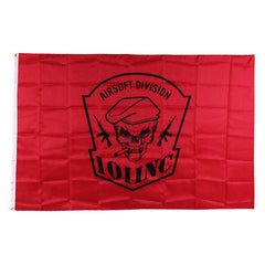 Steag Vlag 101 INC skull + sigaar Roșu 101 INC - Afirmă-ți Prezența Indomptabilă