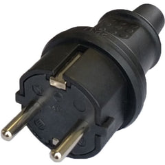 Stecher Schuko Odo IP40 Cauciucat Negru - Siguranță și Durabilitate - 2