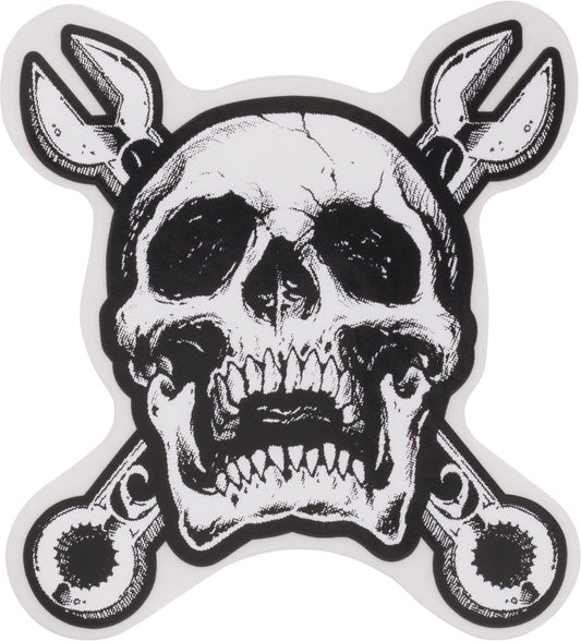 Sticker Craniu/Cheie Fixă Lethal Threat - Personalizare Moto