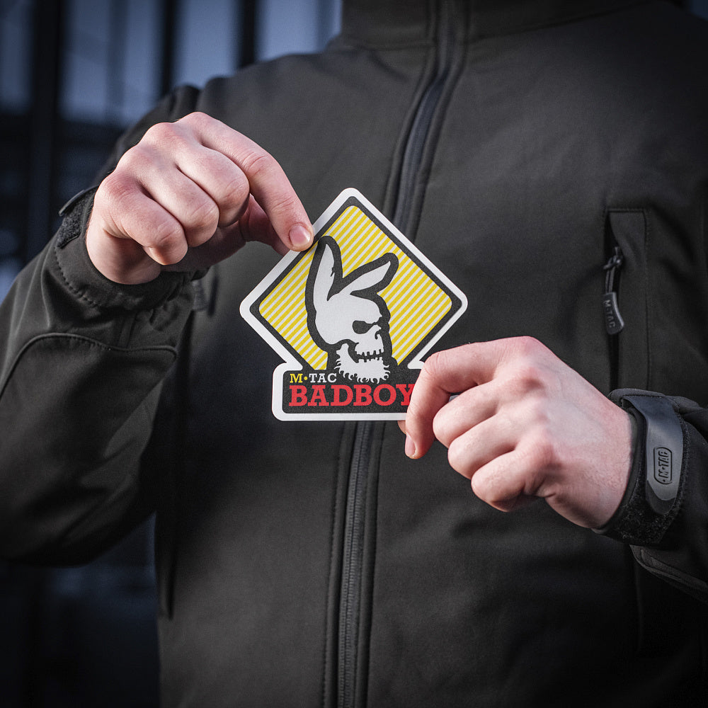 Sticker Decorativ Bad Boy M-Tac - Craniu cu Urechi de Iepure Negru