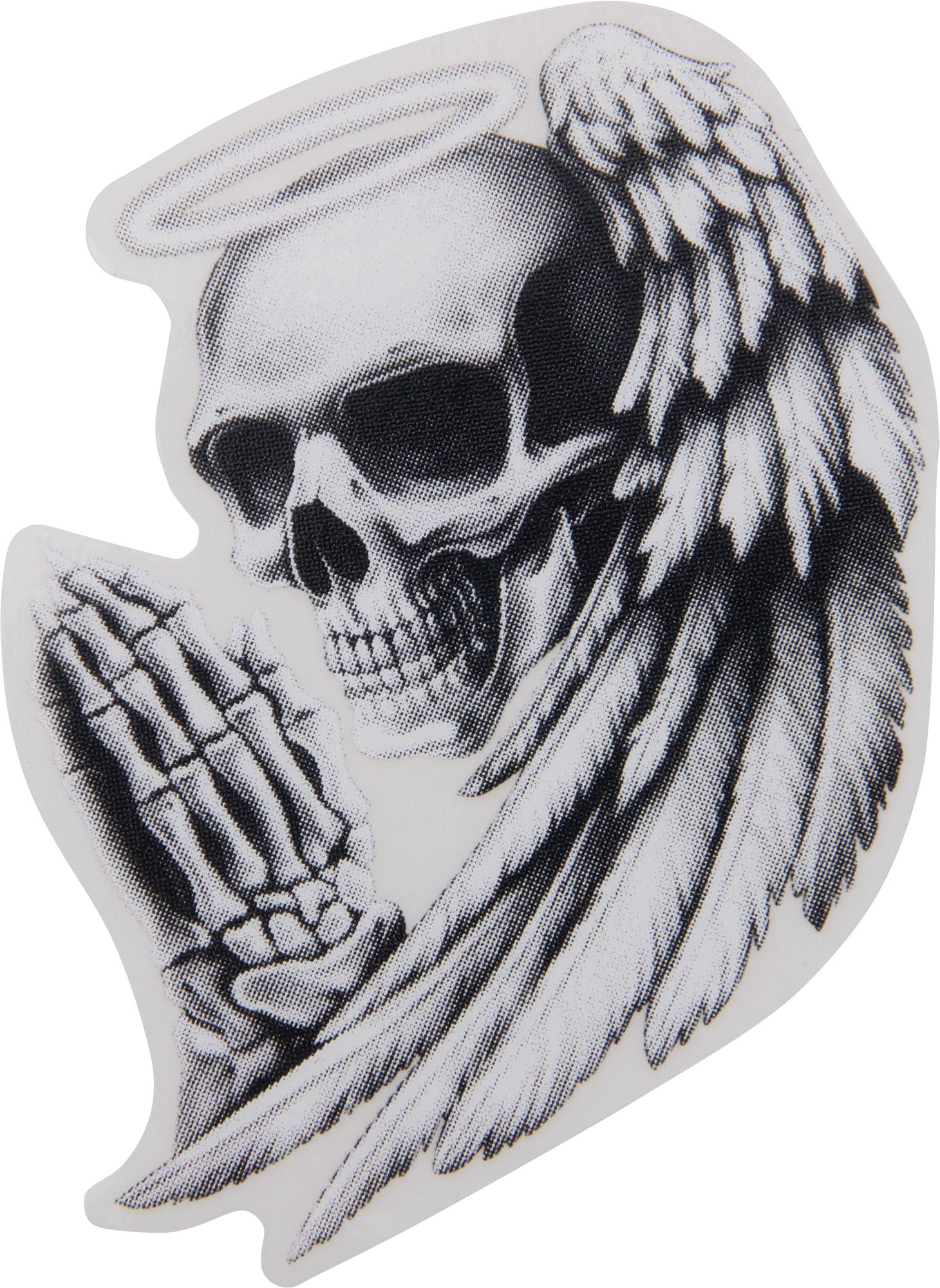 Sticker Mini Craniu Înger Lethal Threat - Design Unic Moto