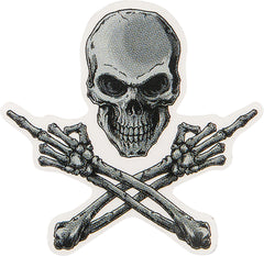Sticker Mini MIDDLE FINGER SKULL Lethal Threat - Atitudine Moto