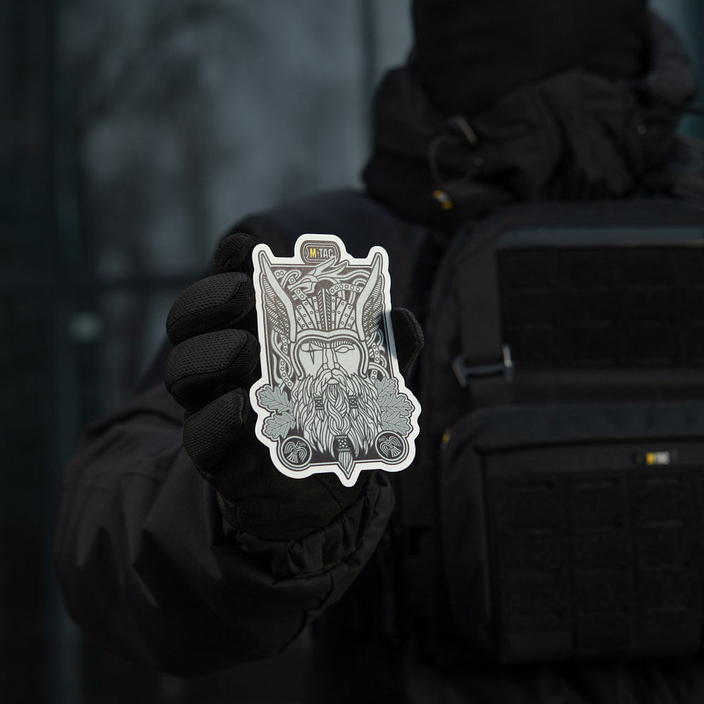 Sticker Reflectorizant Odin M-Tac - Negru, Rezistent la Apă