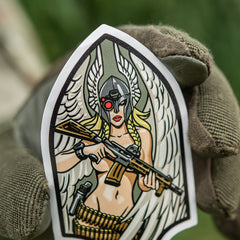 Sticker Valkyrie M-Tac - Negru, Pentru Echipament Tactic